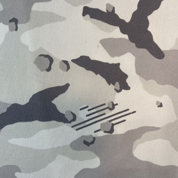 The Nike Tee Men's Large Gray Camo Long Sleeve Athletic Cut Dri Fit Sports - Picture 2 of 7